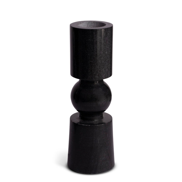 Marble Candle Holder Modern (Black) | Handicraft Bazaar