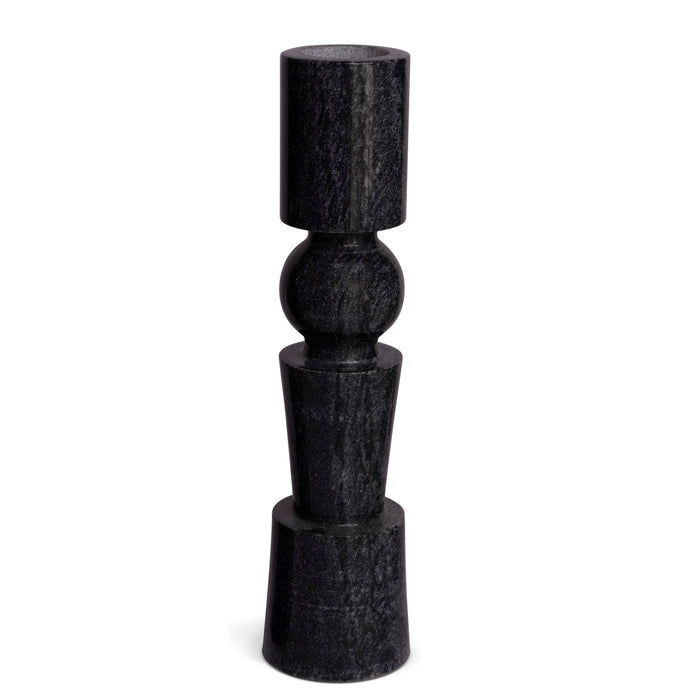 Marble Candle Holder Modern (Black) | Handicraft Bazaar