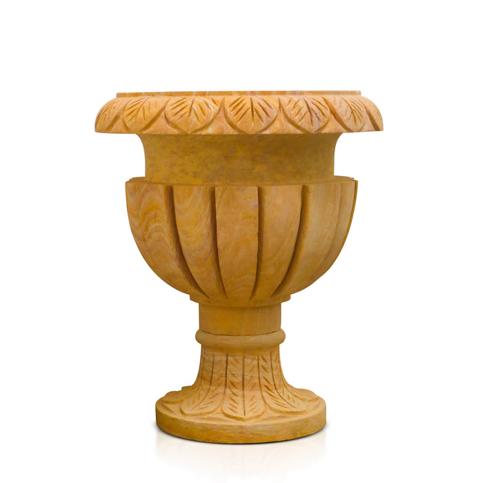 Sandstone Carving Pot - Handicraft Bazaar