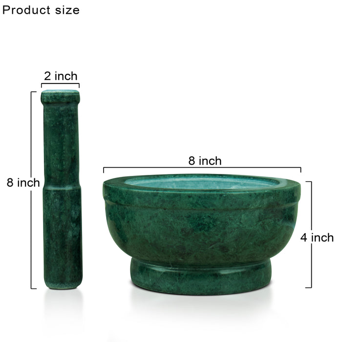 Mortar and Pestle, Green - Handicraft Bazaar