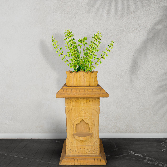 Sandstone Tulsi Pot - Handicraft Bazaar