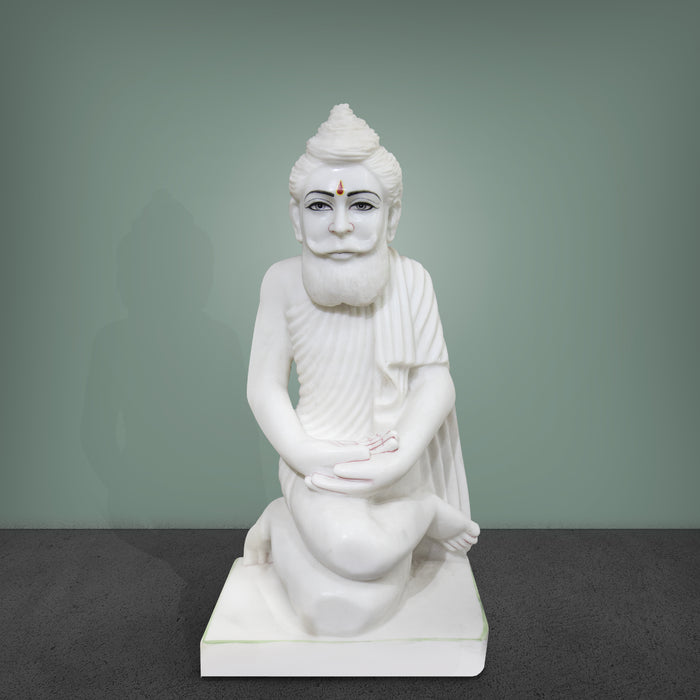 Loknath Baba, White Marble Statue - Handicraft Bazaar