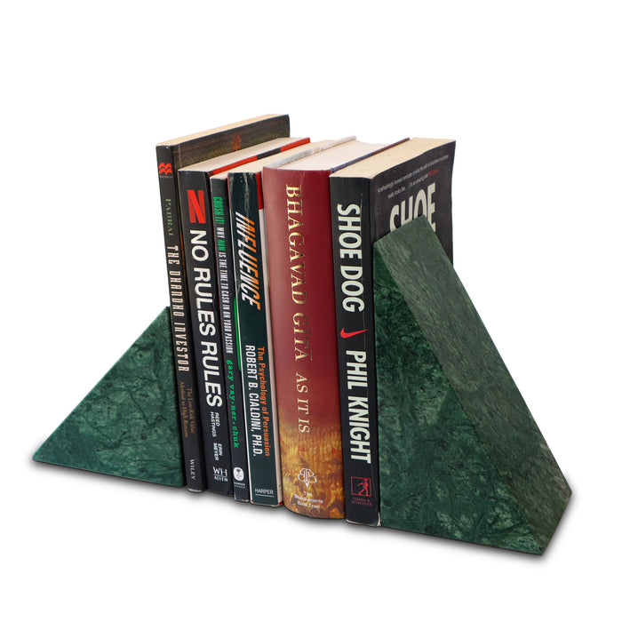 Marble Bookends (Green) | Handicraft Bazaar