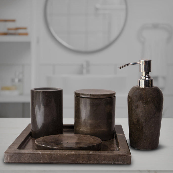Marble Bathroom Set Bronze - Handicraft Bazaar