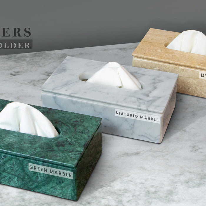 Elevate Your Home Decor with Marble Tissue Boxes.