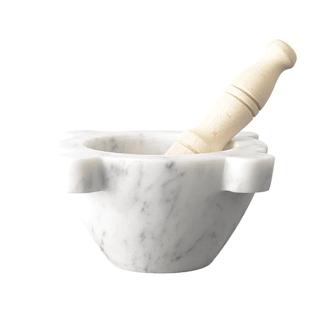 How to season a marble mortar and pestle?
