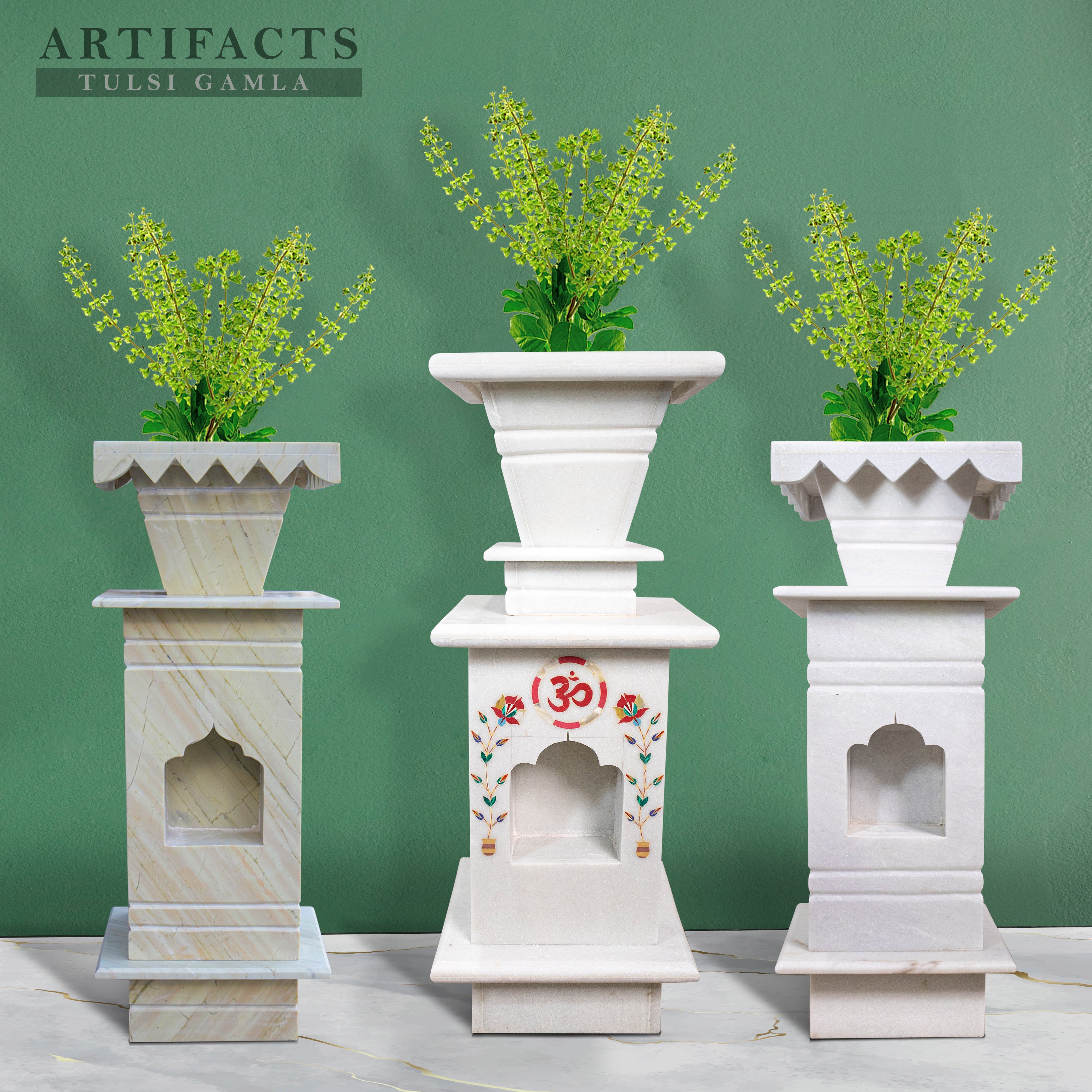 Role of Marble Tulsi Pot in Ayurvedic Medicine. — Handicraft Bazaar