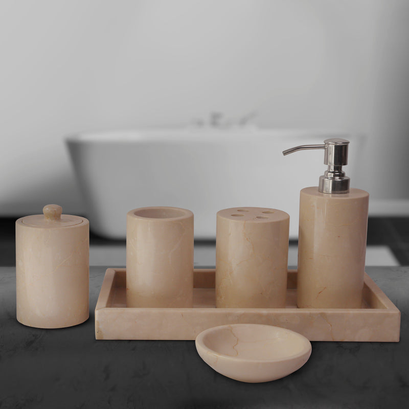 Marble Bathroom Set Bottochino - Handicraft Bazaar