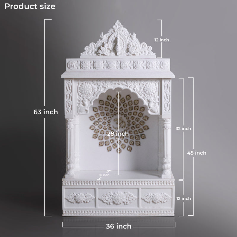 Marble Temple Golden Chakra - Handicraft Bazaar