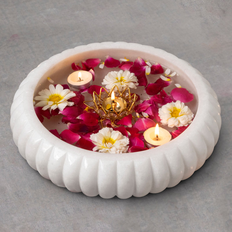 Marble Urli White - Handicraft Bazaar