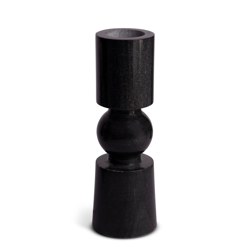 Marble Candle Holder Modern (Black) | Handicraft Bazaar