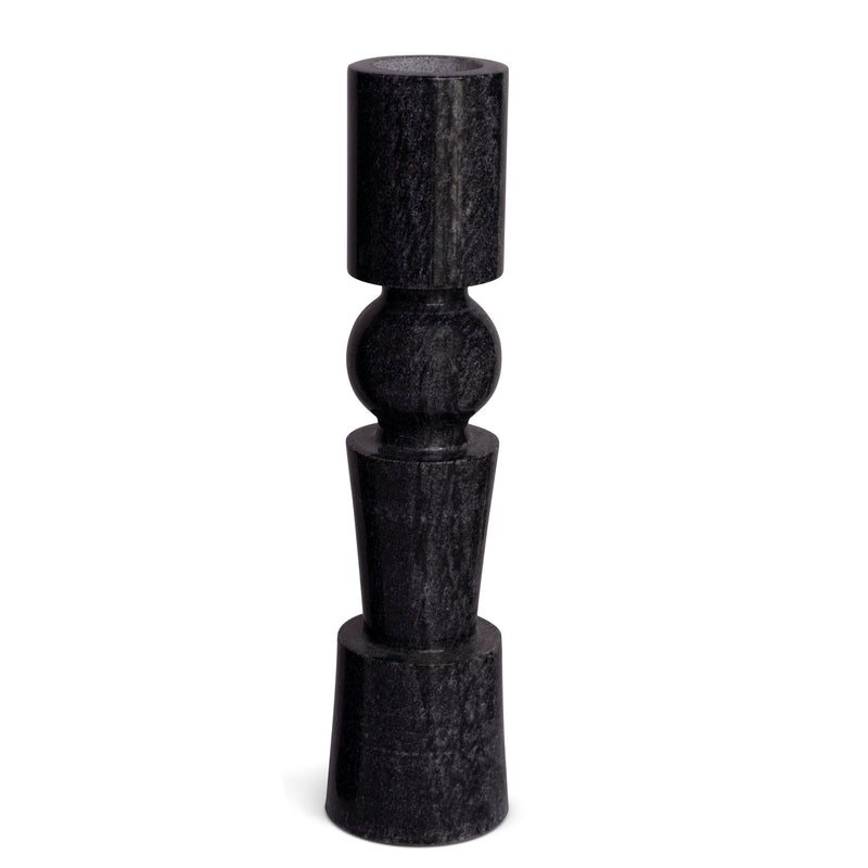Marble Candle Holder Modern (Black) | Handicraft Bazaar