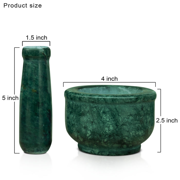 Mortar and Pestle, Green - Handicraft Bazaar