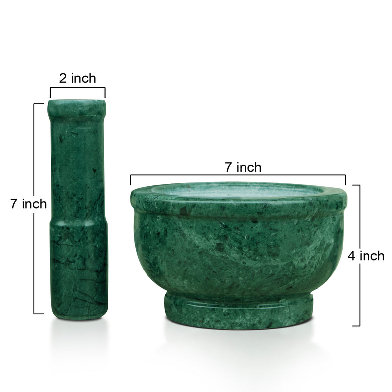 Mortar and Pestle, Green - Handicraft Bazaar