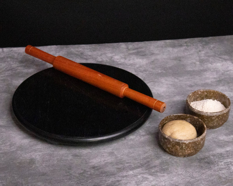 Black Marble Roti Maker (Chakla) - Handicraft Bazaar