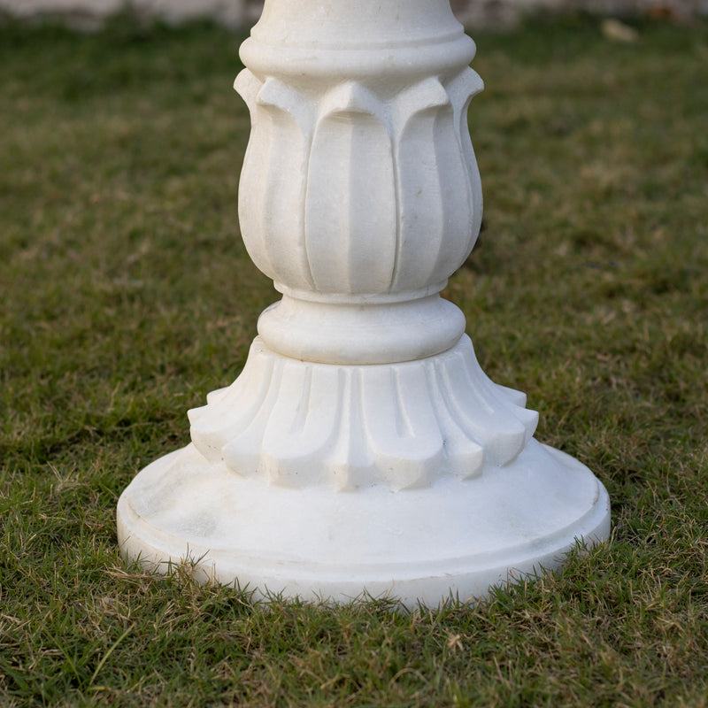 Marble Fountain, White Marble Carving - Handicraft Bazaar