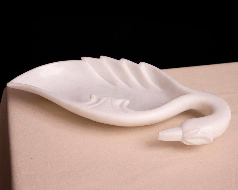 Marble Urli (Peacock) - Handicraft Bazaar