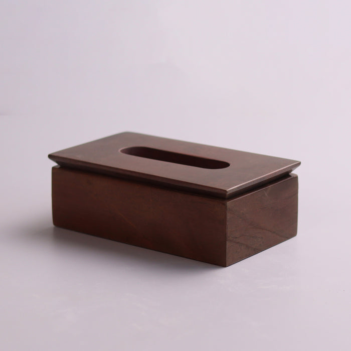 Marble Tissue Box (Bronze) - Handicraft Bazaar