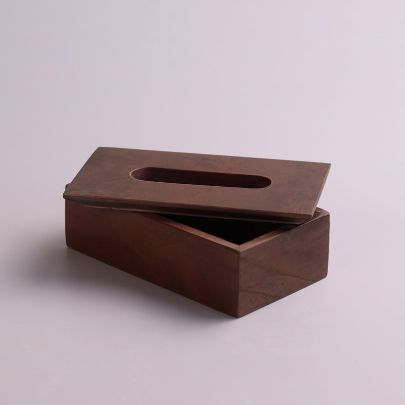 Marble Tissue Box (Bronze) - Handicraft Bazaar