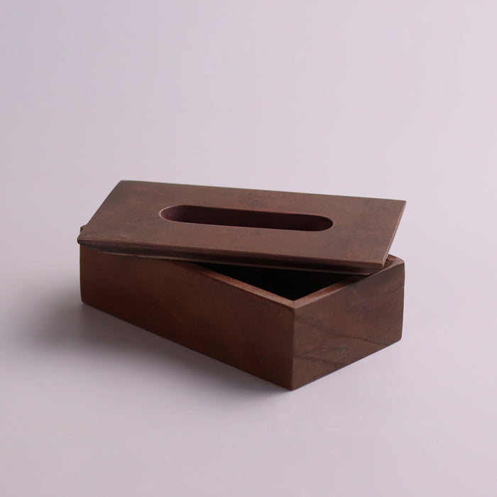 Marble Tissue Box (Bronze) - Handicraft Bazaar