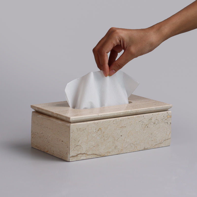 Marble Tissue Box (Dyna) - Handicraft Bazaar