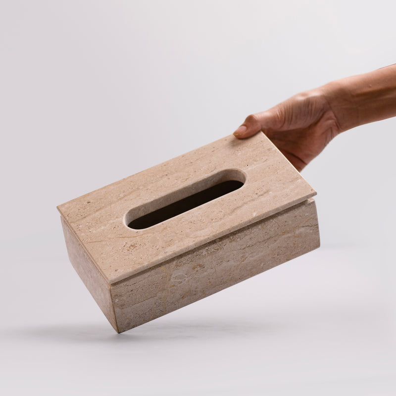 Marble Tissue Box (Dyna) - Handicraft Bazaar