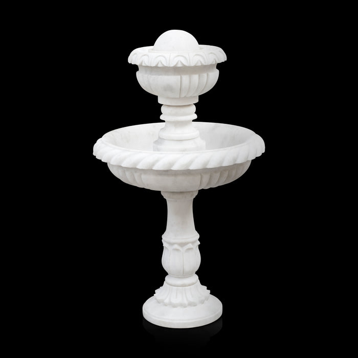 Marble Fountain, White Marble Carving - Handicraft Bazaar