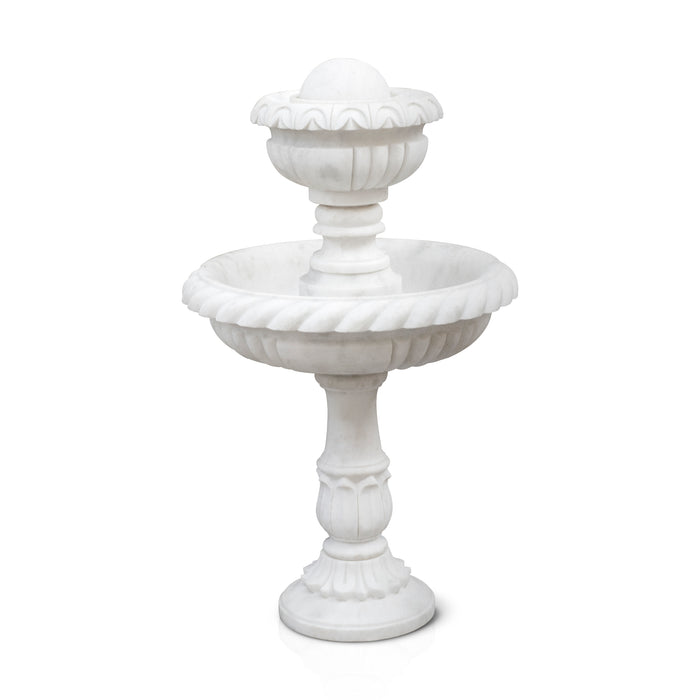 Marble Fountain, White Marble Carving - Handicraft Bazaar