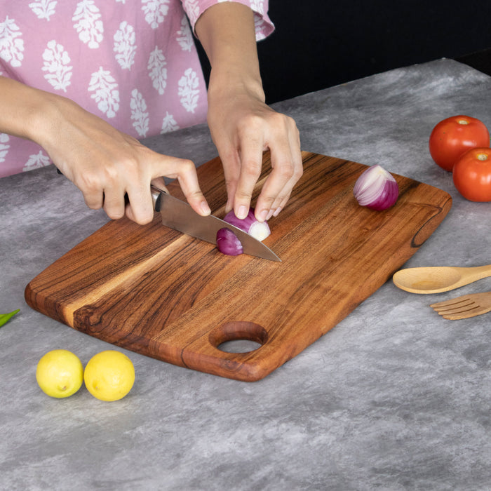 Wooden Chopping Board Square - Handicraft Bazaar