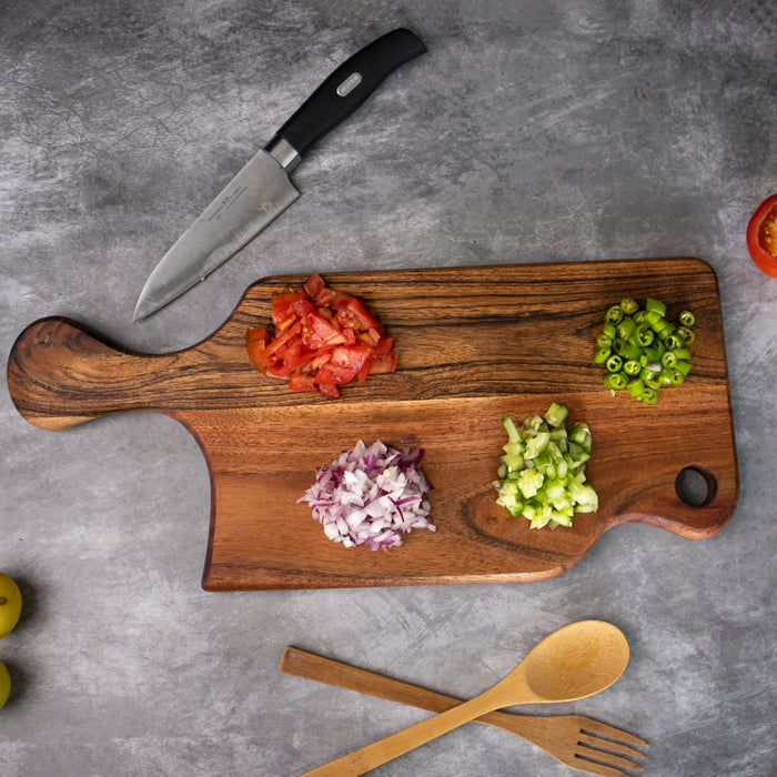 Wooden Chopping Board Curved - Handicraft Bazaar