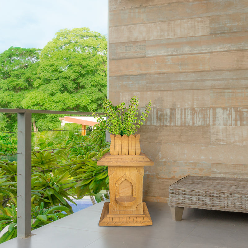 Sandstone Tulsi Pot  | Handicraft Bazaar