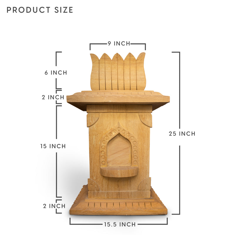 Sandstone Tulsi Pot  | Handicraft Bazaar