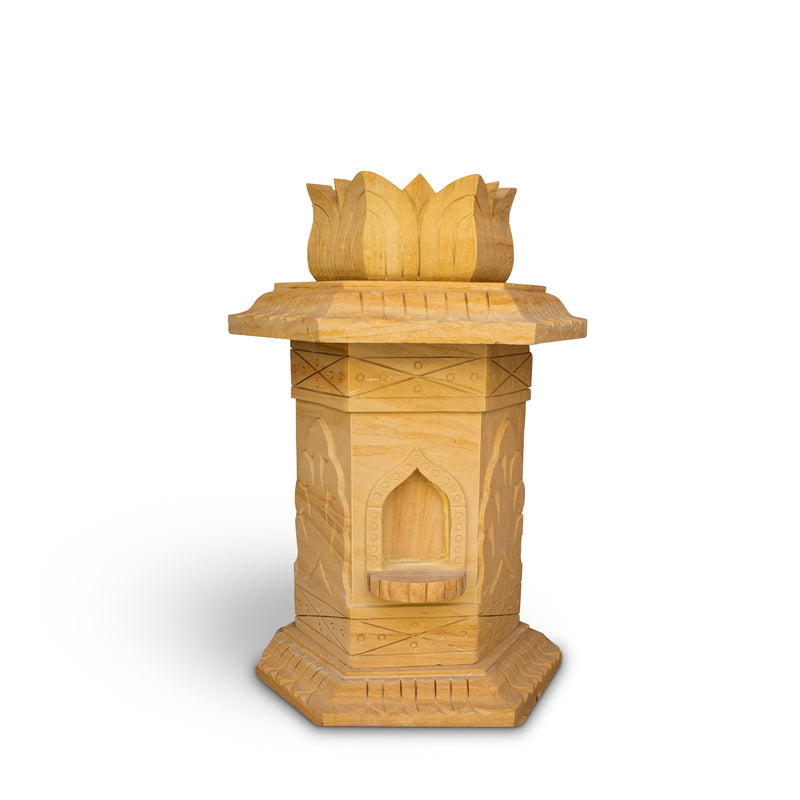 Sandstone Tulsi Pot  - Handicraft Bazaar