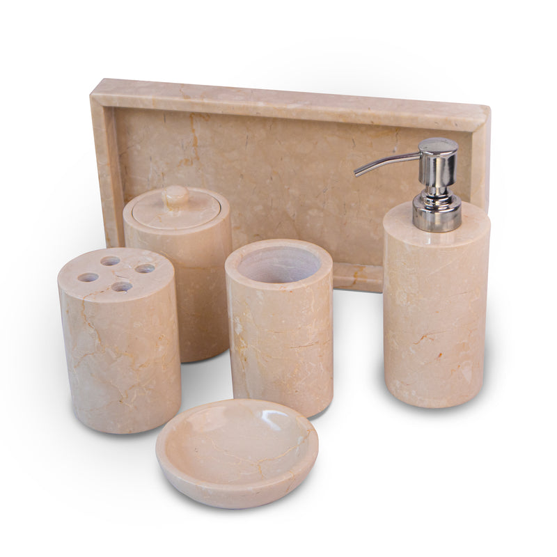 Marble Bathroom Set Bottochino - Handicraft Bazaar