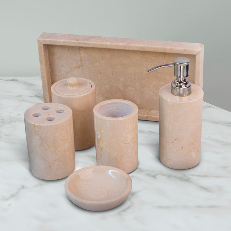 Marble Bathroom Set Bottochino - Handicraft Bazaar