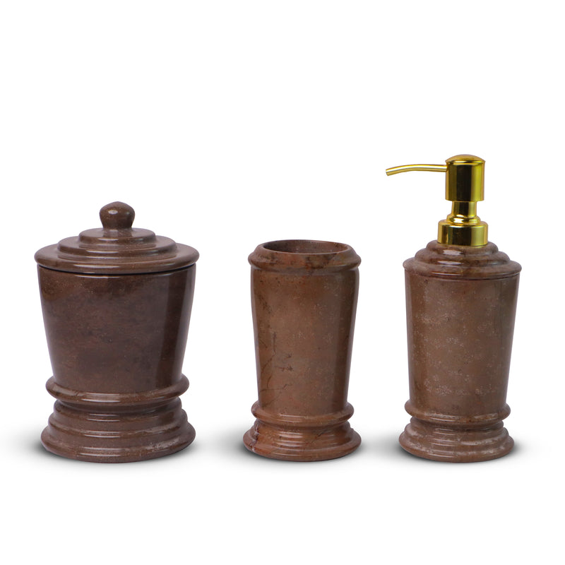 Marble Bathroom Set (Bronze Armani) | Handicraft Bazaar