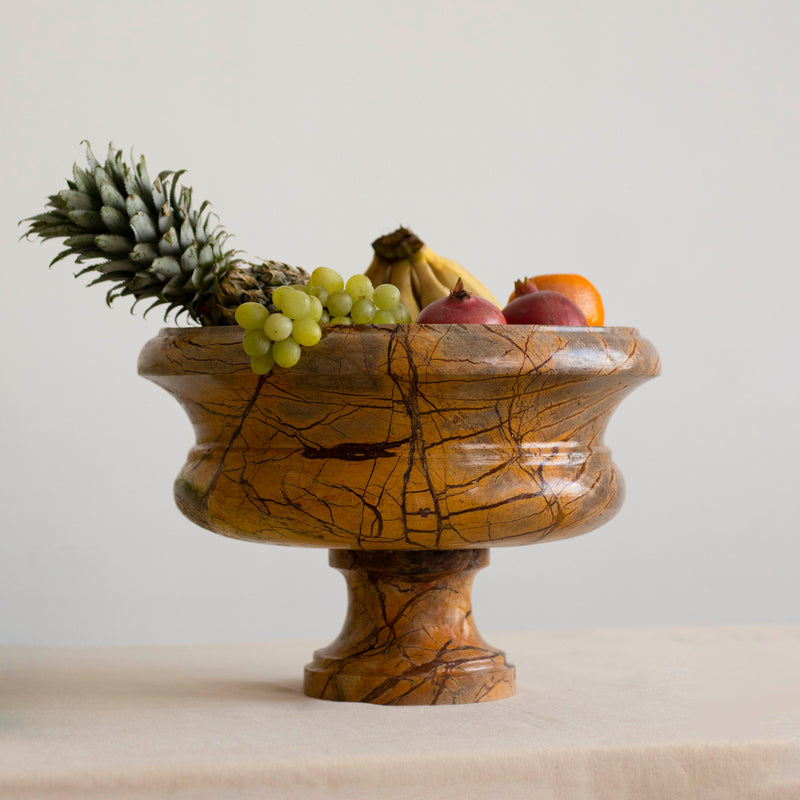 Marble Fruit Bowl Bidasar - Handicraft Bazaar