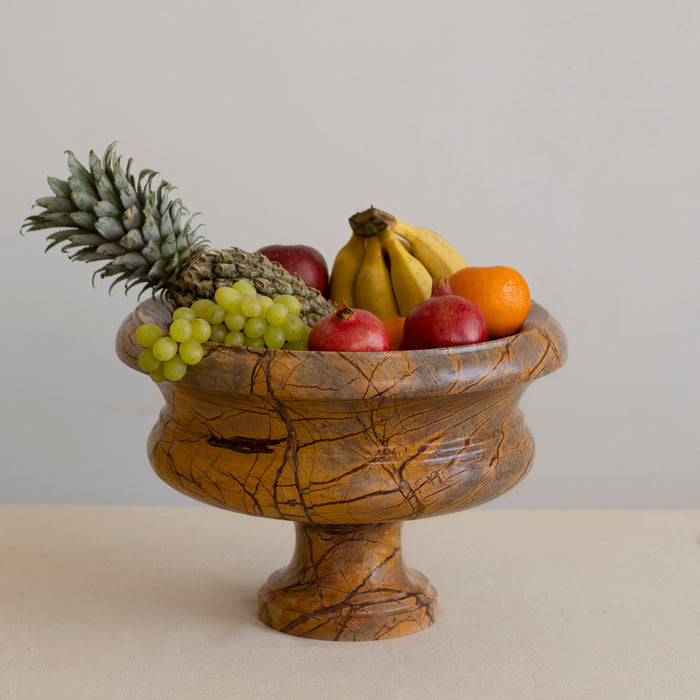 Marble Fruit Bowl Bidasar - Handicraft Bazaar