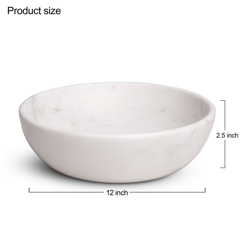 Marble Urli Fruit Bowl - Handicraft Bazaar