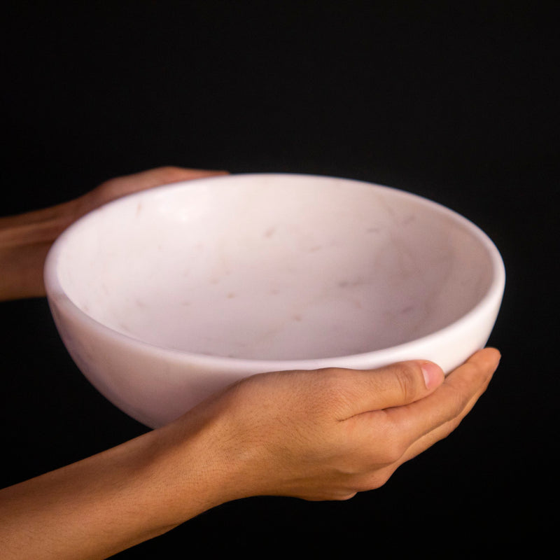 Marble Urli Fruit Bowl - Handicraft Bazaar