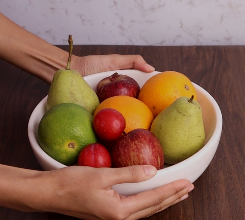 Marble Urli Fruit Bowl - Handicraft Bazaar