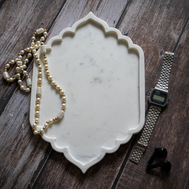 Designer Marble Tray | Handicraft Bazaar