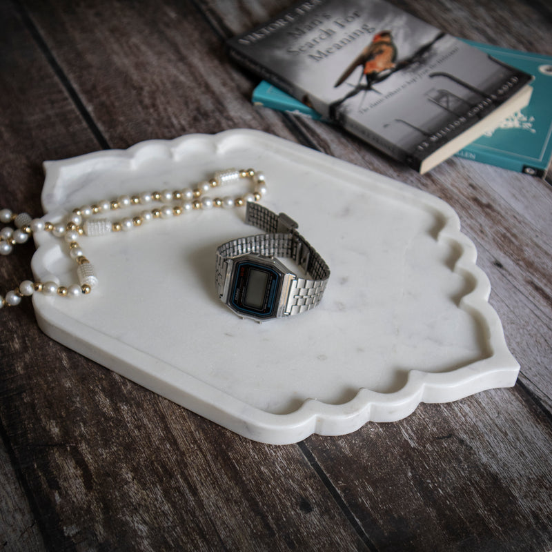 Designer Marble Tray | Handicraft Bazaar