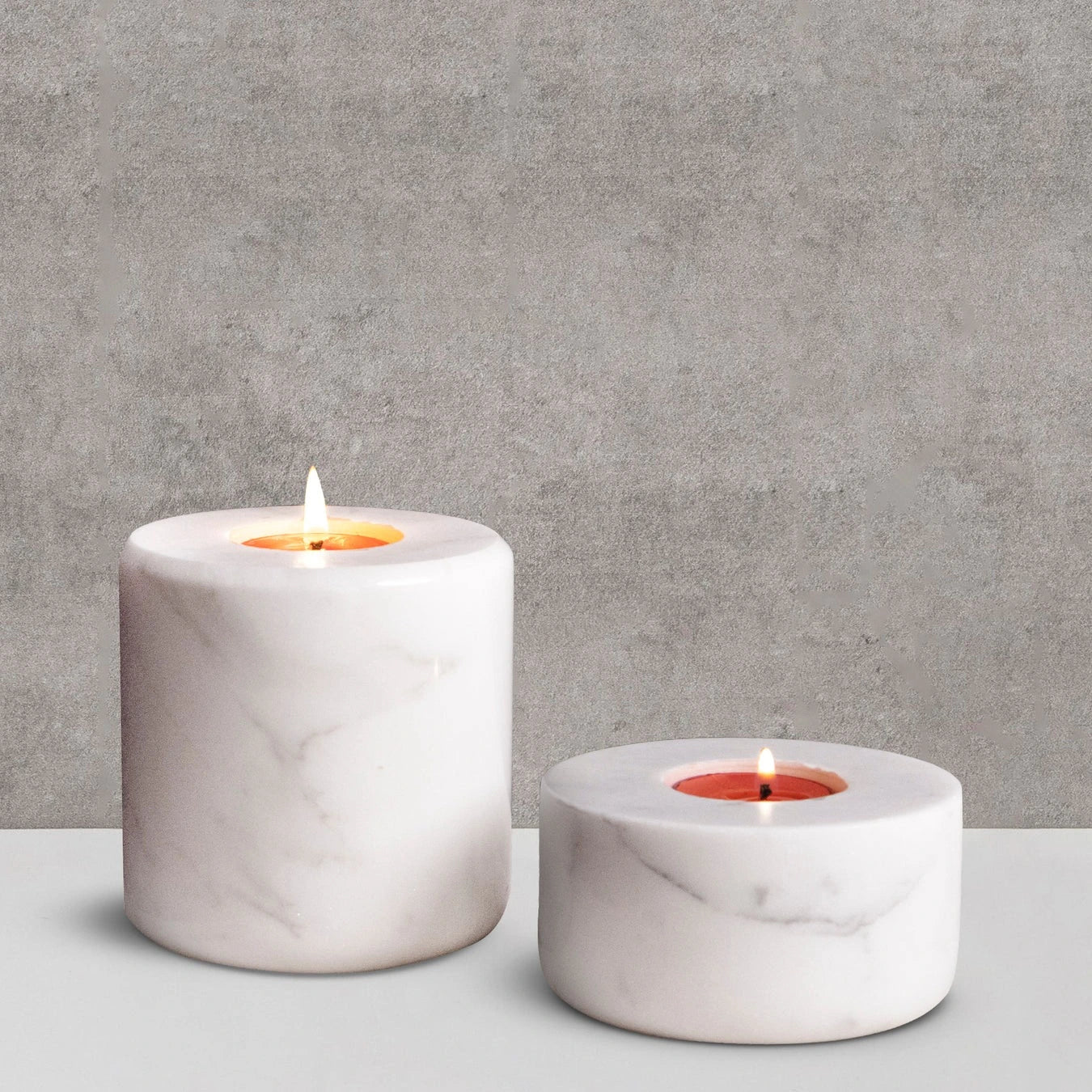 Marble candle holder