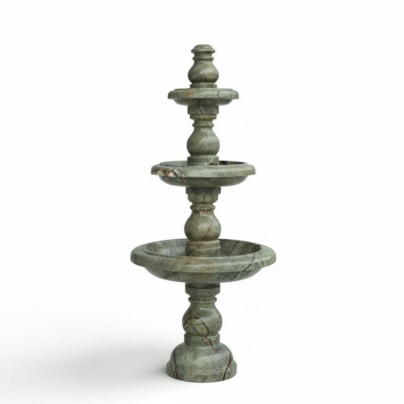 Marble Fountain Rainforest Green(3-Tier) - Handicraft Bazaar