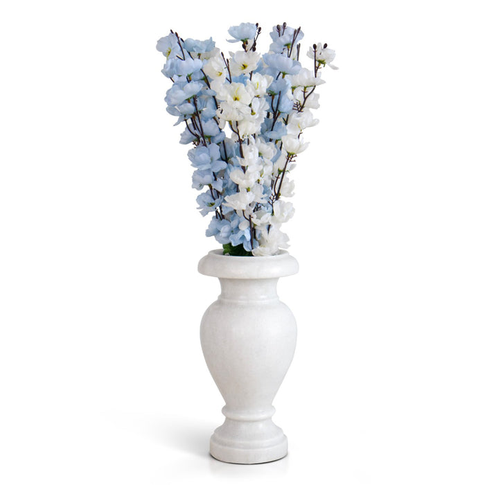 Marble Flower Vase - White