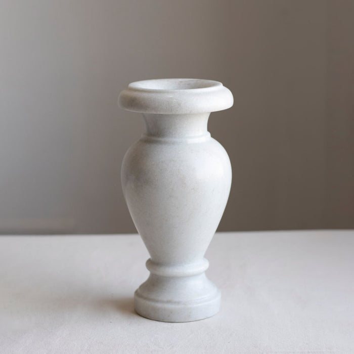 Marble Flower Vase - White