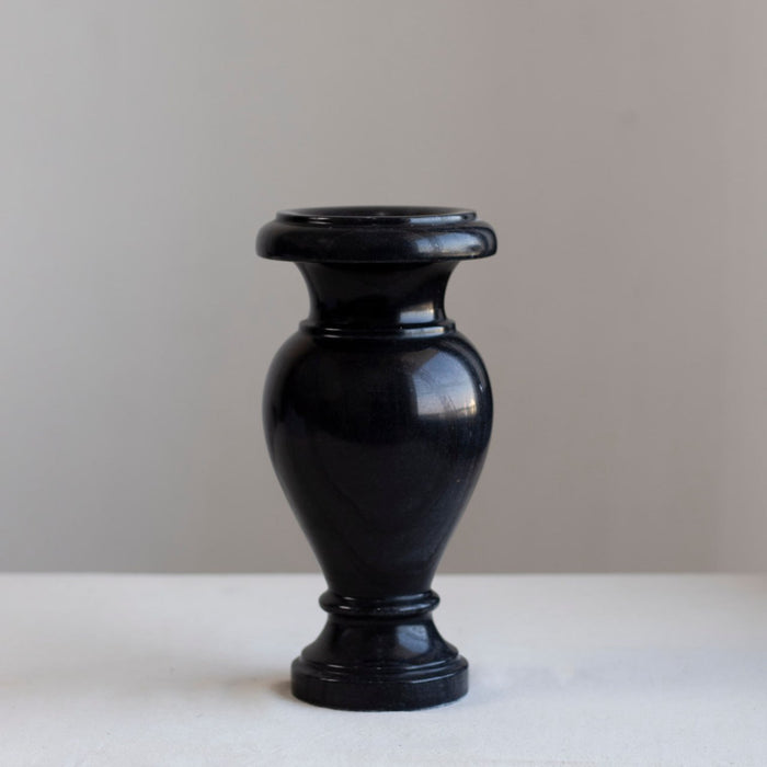 Marble Flower Vase - Black