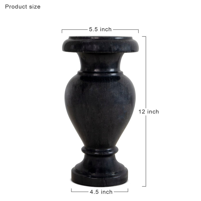 Marble Flower Vase - Black