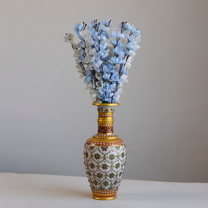 Marble Handpainted Flower Vase